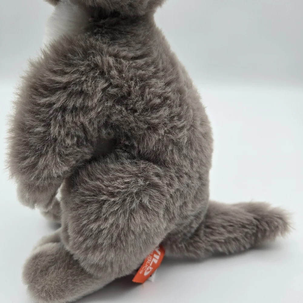 Wild Republic Ecokins Gray Kangaroo Plush Stuffed Animal Toy